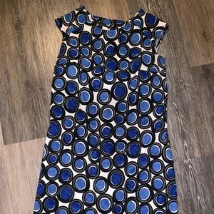 Blue polka dot dress